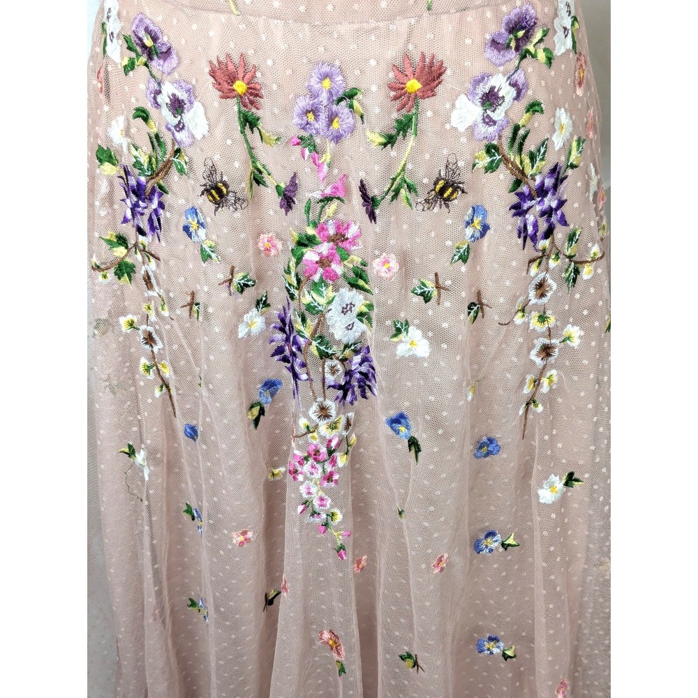 ASOS Dusty Rose Floral Sequin Halter Maxi Dress - Picture 7 of 14